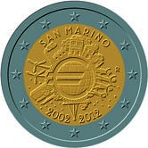 Pamätná strana mince 2 €